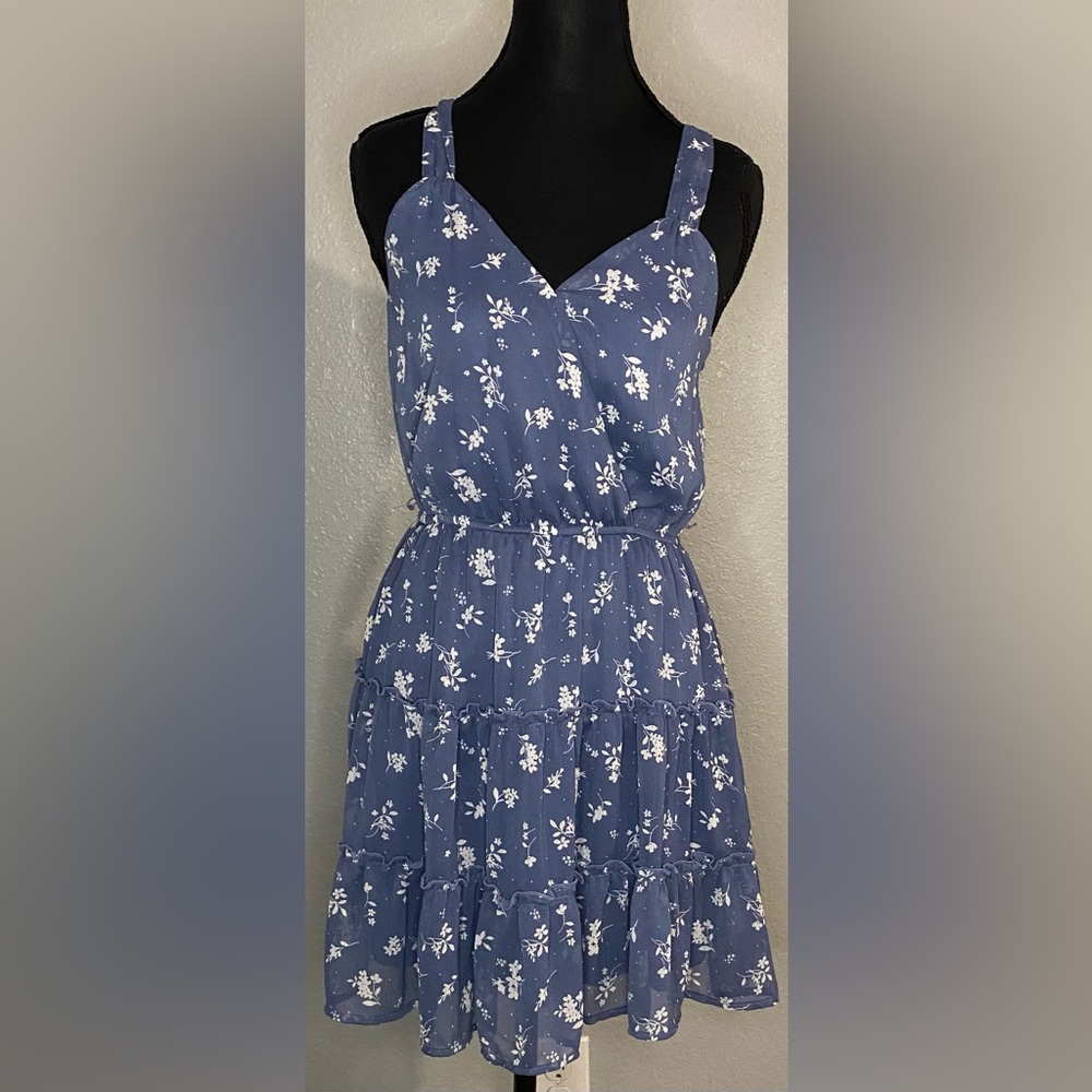 Floral Blue Dress
